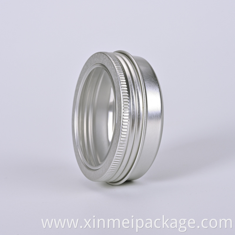 Aluminmu jar for lip balm tea tin